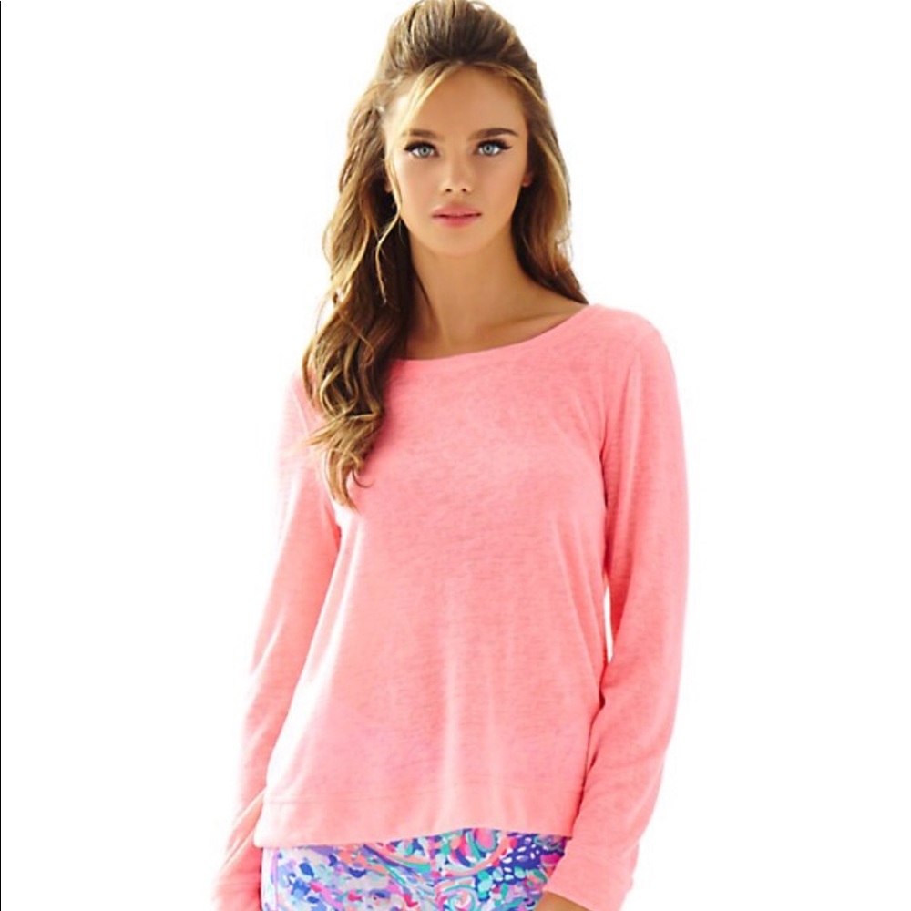Lilly Pulitzer Luxletic Bayberry Top Sweater Top